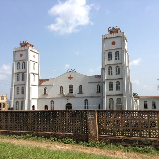 Looming magnificently, is the C.A.C church at Moore in Ile-Ife. It is a beautiful sight which really 